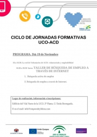 "TALLER DE BÚSQUEDA DE EMPLEO A TRAVÉS DE INTERNET" 19 DE NOVIEMBRE.