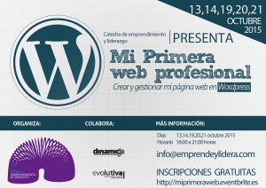"MI PRIMERA WEB PROFESIONAL." 13, 14, 19, 20 Y 21 DE OCTUBRE