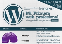 "MI PRIMERA WEB PROFESIONAL." 13, 14, 19, 20 Y 21 DE OCTUBRE